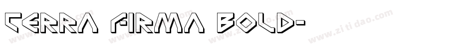 Terra Firma Bold字体转换